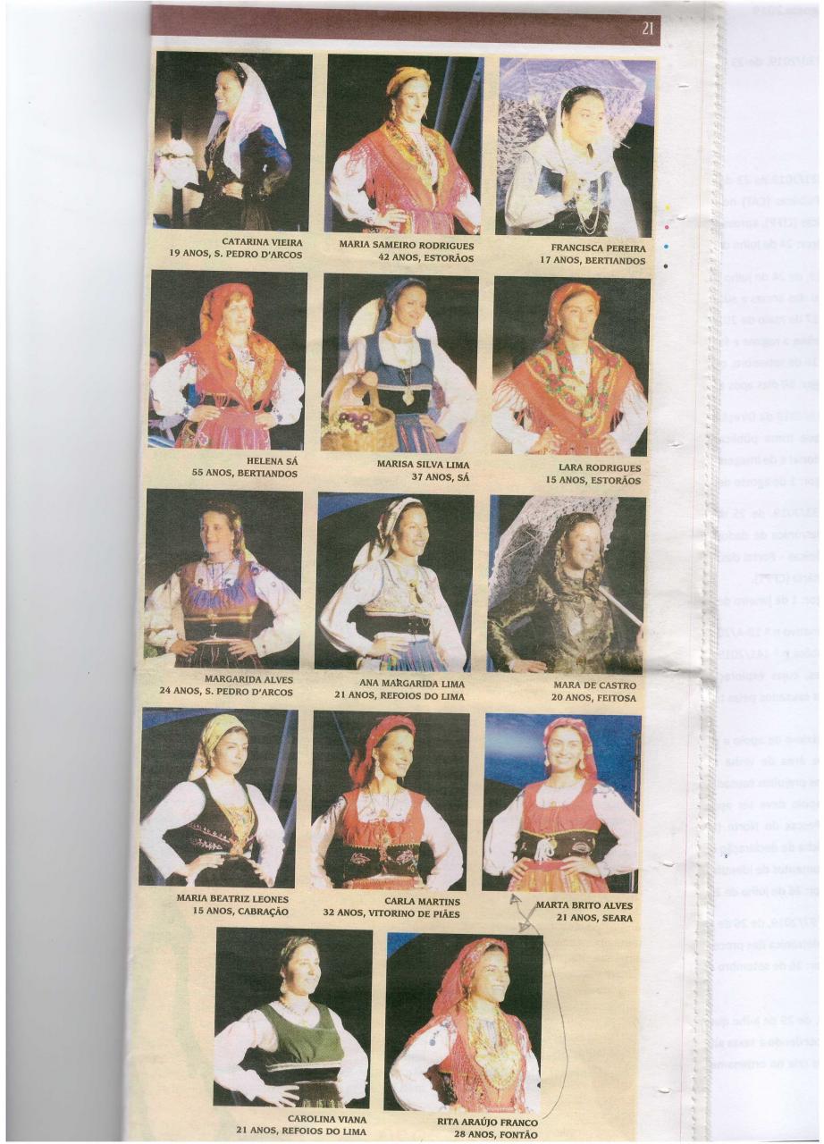 Candidatas &aacute; elei&ccedil;&atilde;o de Rainha das Vindimas