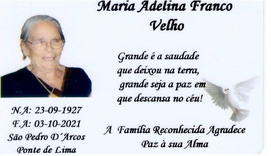 Maria Adelina Franco Velho