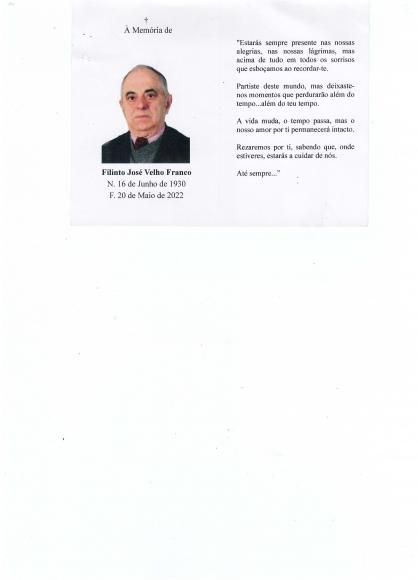  Filinto Jos&eacute; Velho Franco