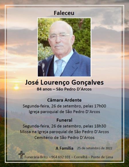 Jos&eacute; Louren&ccedil;o Gon&ccedil;alves