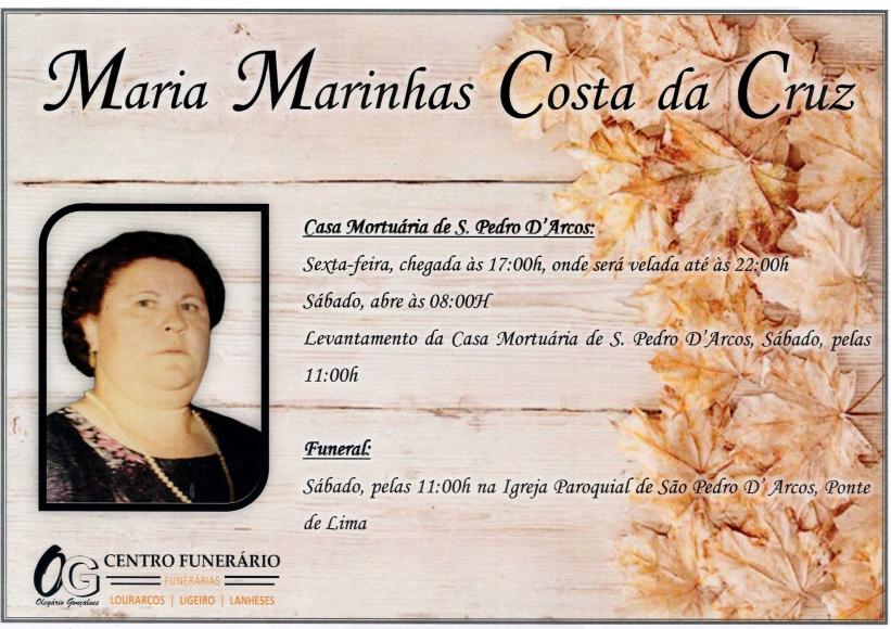 Maria Marinhas Costa da Cruz