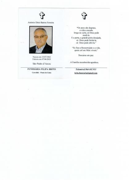 Ant&oacute;nio Dinis Barros Ferreira