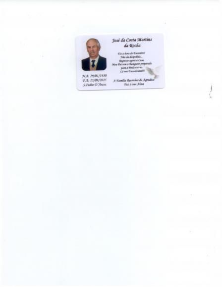 Óbito -José da Costa Martins da Rocha