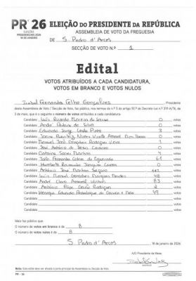 PR 26 - Elei&ccedil;&atilde;o do Presidente da Rep&uacute;blica 