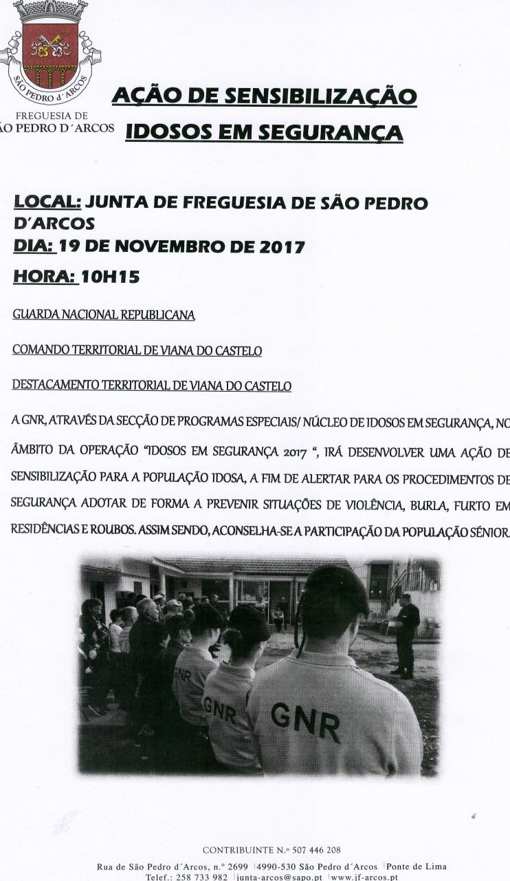 Ac&ccedil;&atilde;o de Sensibiliza&ccedil;&atilde;o-IDOSOS EM SEGURAN&Ccedil;A